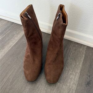 Brown Suede Ankle Boots